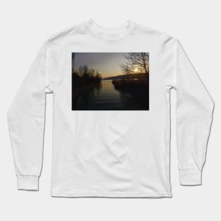 Sunset landscape photography lakeview Long Sleeve T-Shirt